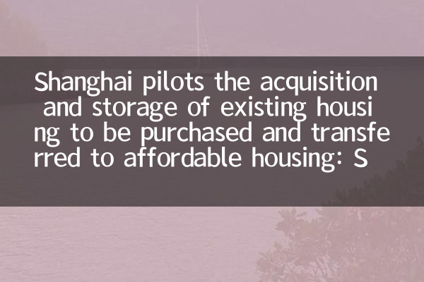 Pilotos de Shanghai La adquisición y almacenamiento de viviendas existentes que se comprarán y transferirán a viviendas asequibles: los fondos especiales de bonos apoyan a las compañías inmobiliarias para resolver el inventario