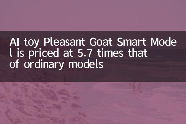 AI Toy Pleasant Goat Smart Model tiene un precio de 5.7 veces que los de los modelos comunes
