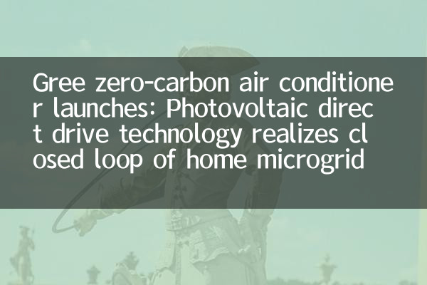 Lanza de aire acondicionado de carbono Gree Zero: la tecnología de accionamiento directo fotovoltaico realiza el circuito cerrado de la microrred doméstica