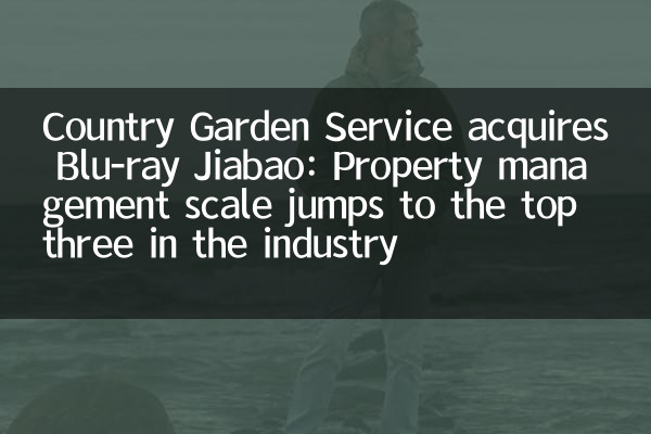 Country Garden Service adquiere Blu-ray Jiabao: la escala de administración de propiedades salta a los tres primeros en la industria