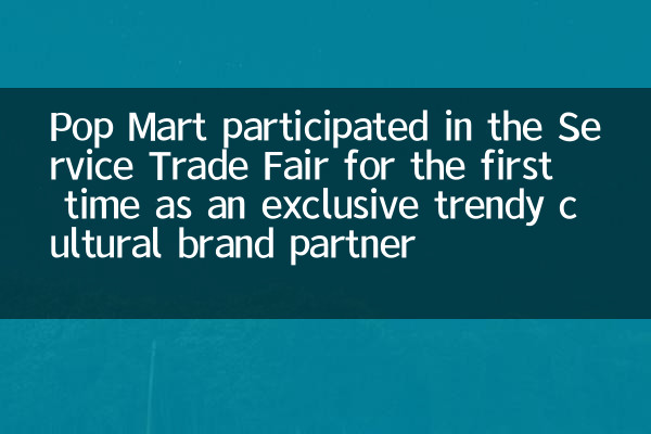 Pop Mart participó en la feria de servicio por primera vez como un socio exclusivo de la marca cultural de moda