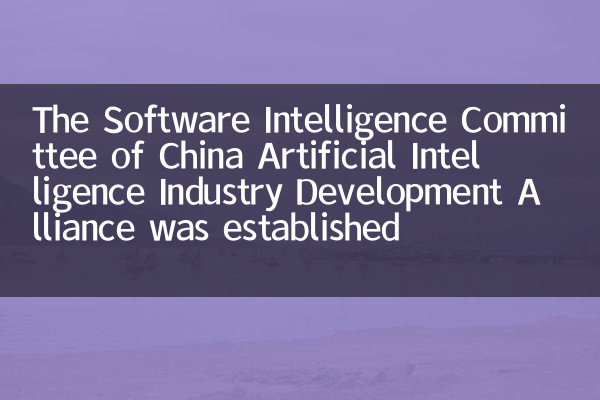 Se estableció el Comité de Inteligencia de Software de la Alianza de Desarrollo de la Industria de Inteligencia Artificial de China